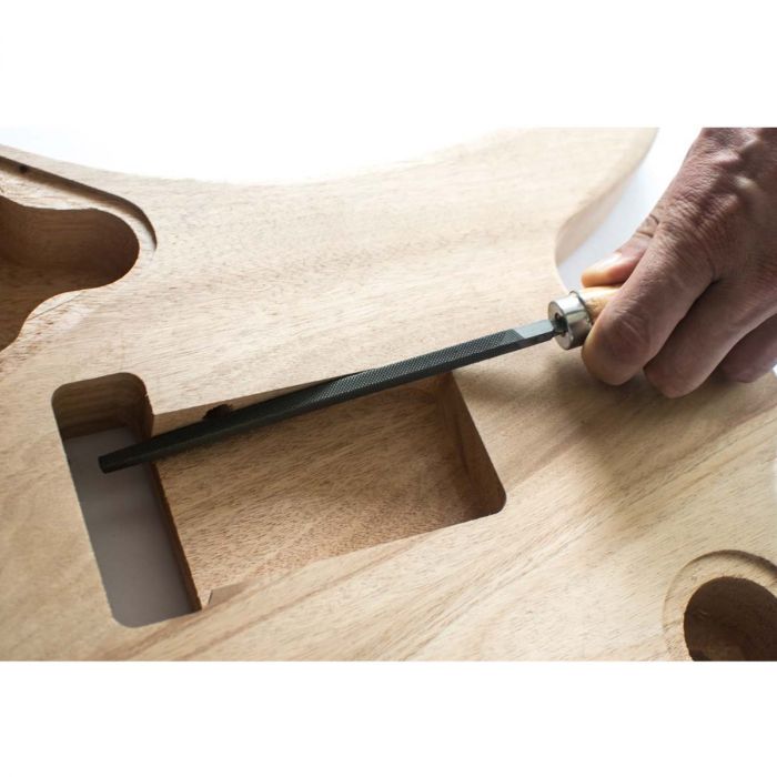 Outils de luthier, limes à bois carrées pour la construction de
