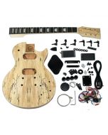 Guitare en Kit  - L - Single Cut Noir, Table érable spalté / Ebène