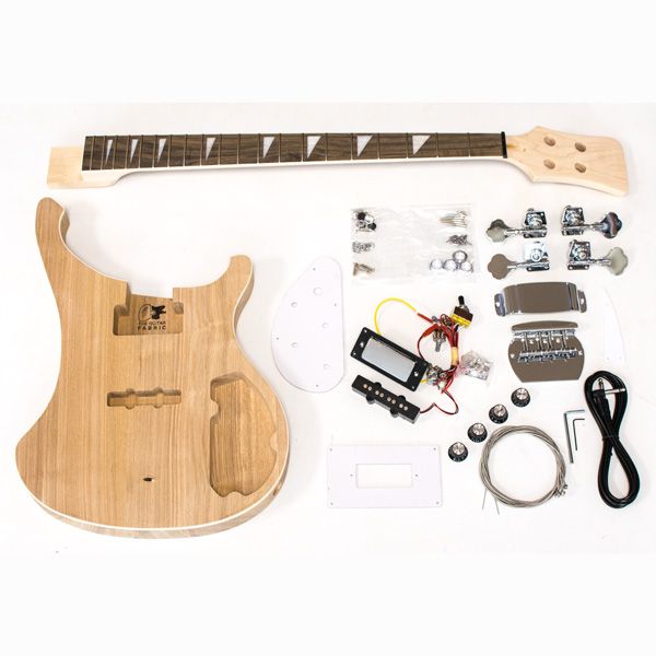 Costway Basse électrique en bois guitare basse avec accessoires