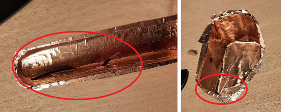 Guitar Cavity Copper tape wiring